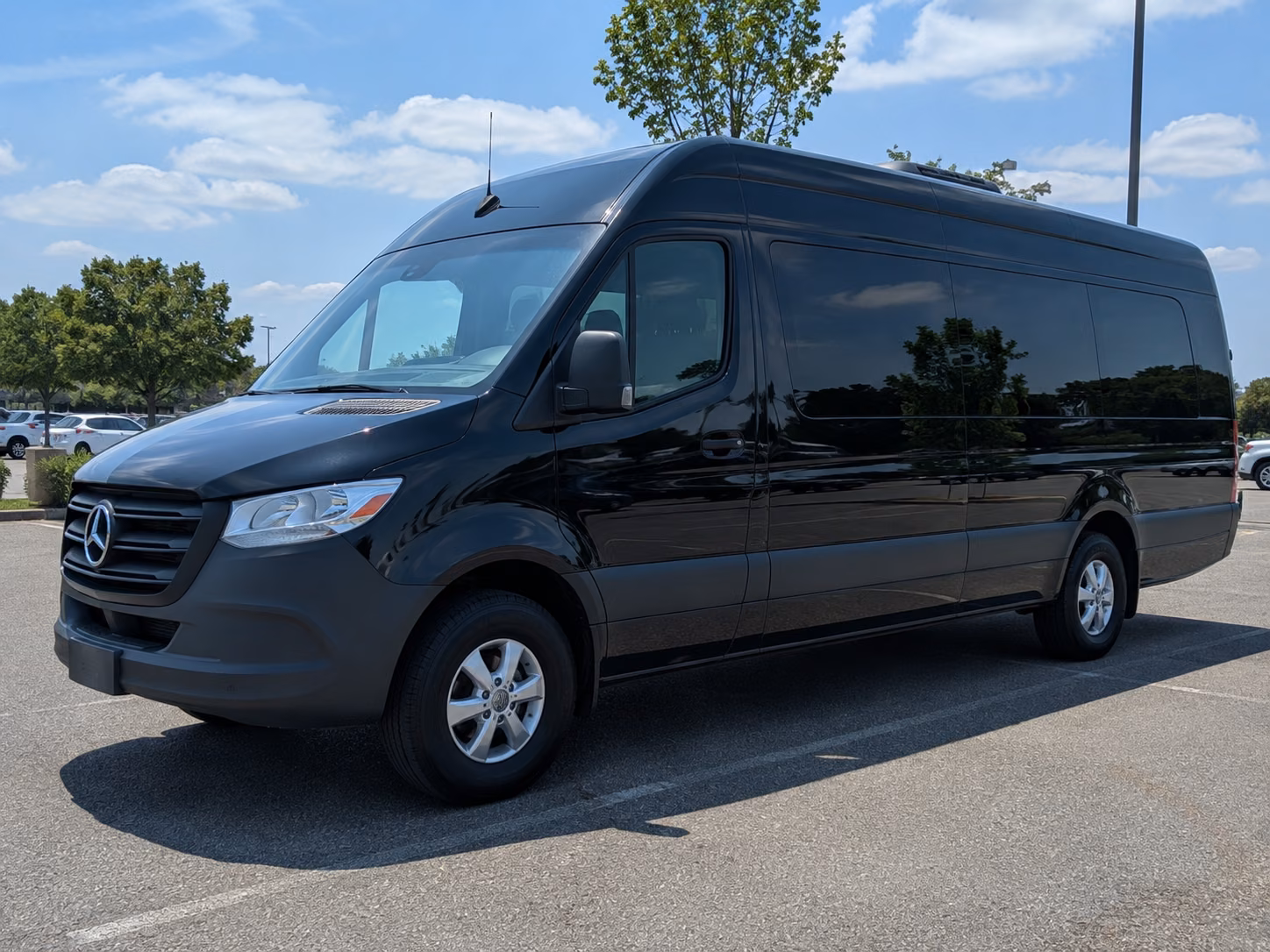 prom night dinner stop and multi venue sprinter van transportation in san mateo