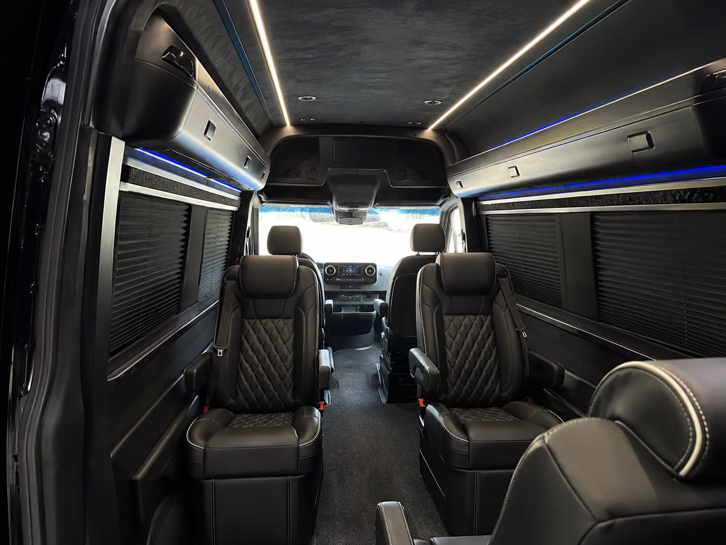 san mateo 12 passenger sprinter van inside