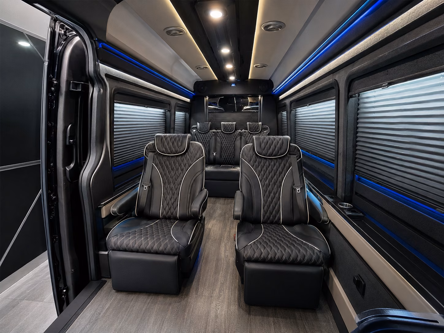 san mateo 18 passenger sprinter van inside